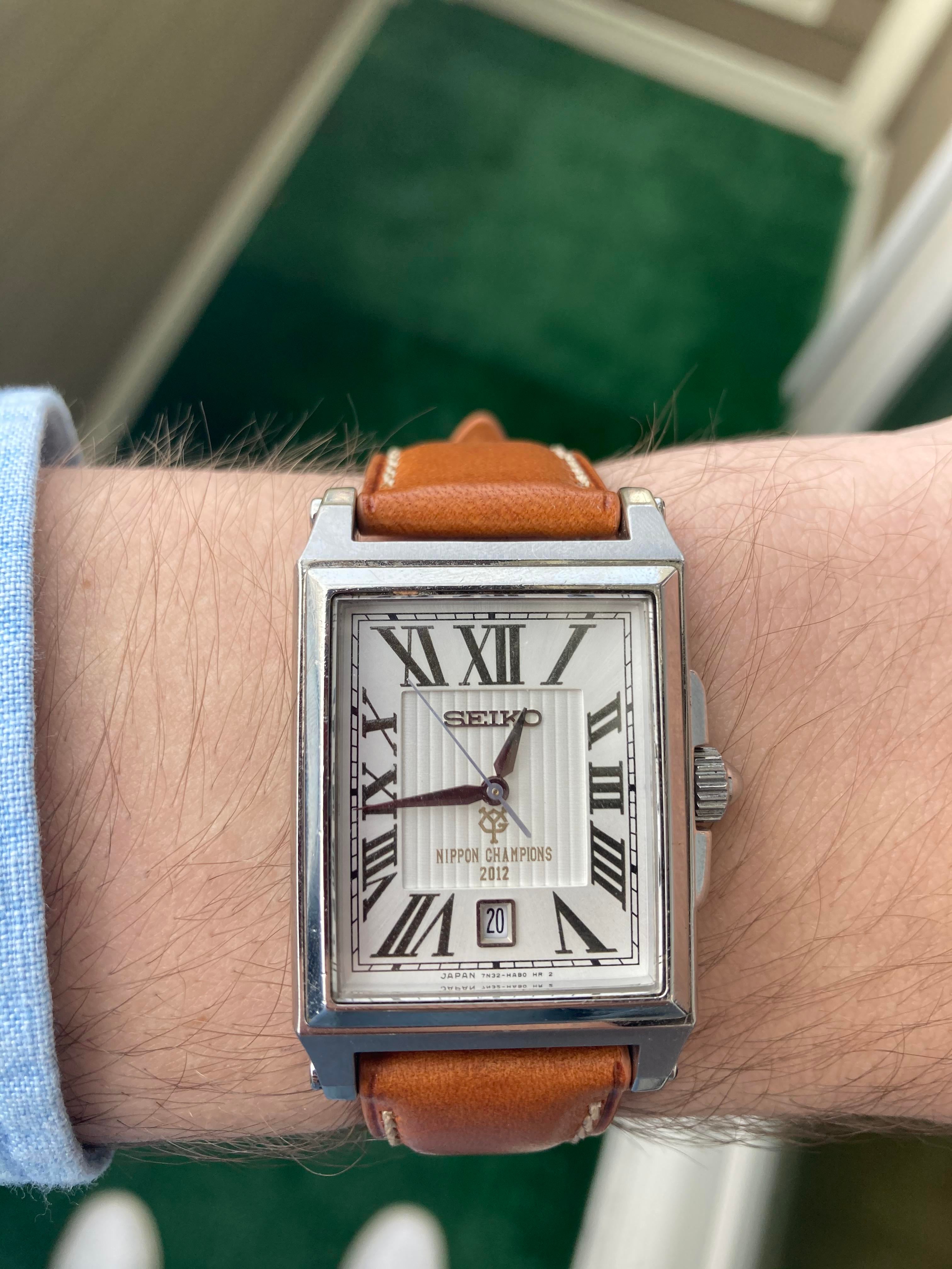 【激レア】SEIKO PREMIER 7N32-0DT0 WTS] Seiko Premiere Tank 7N32-HAB0 | WatchCharts Marketplace