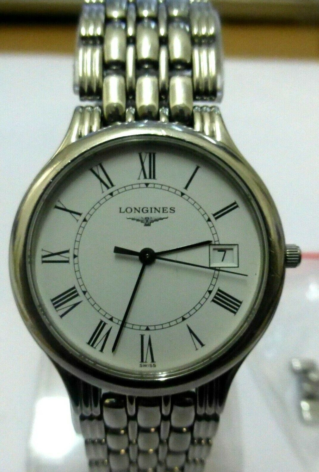 LONGINES PRÉSENCE DATE L5.649.4 QUARTZ SILVER STAINLESS