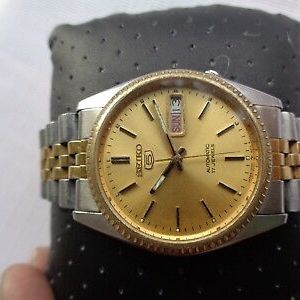 USED RARE VINTAGE 2 TONE CAL 7009-3111 SEIKO 5 MENS AUTOMATIC WRISTWATCH |  WatchCharts