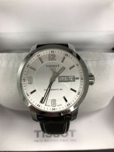 Tissot T0554301601700 PRC 200 Powermatic 80 Stainless Steel Brown Leather  Watch | WatchCharts Marketplace