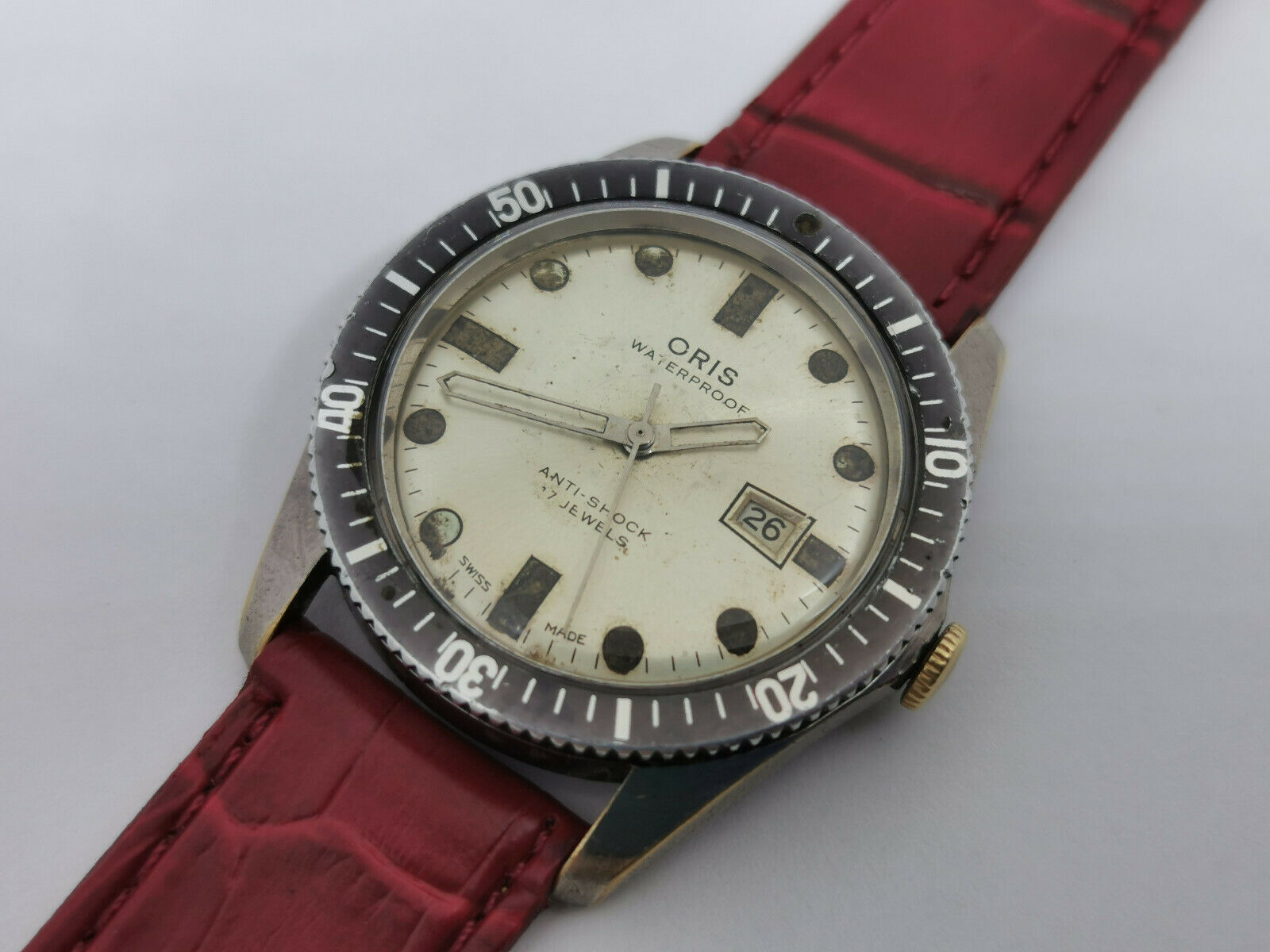 Vintage ORIS 65 Waterproof Diver Anti-Shock - Hand Winding Cal 654