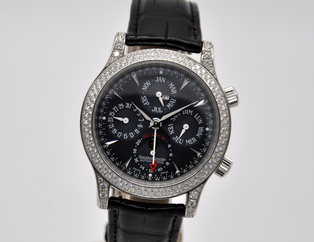 FS Jaeger LeCoultre Master Grande Memovox Platinum Diamonds