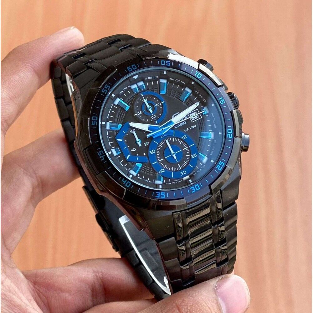 Casio Edifice Standard Chronograph EFR-539BK-1A2V Full Black Men's