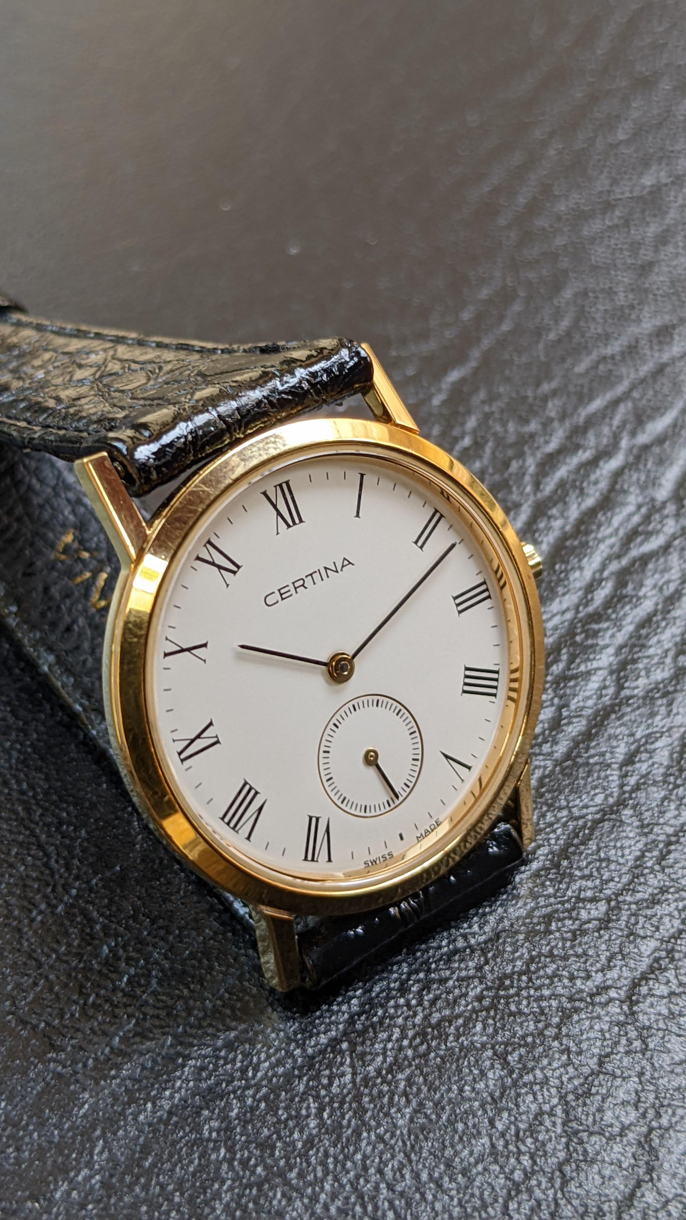 WTS Swiss Made Quartz Certina in Roman Numerals for sale 175