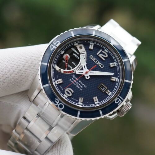 Seiko SRG017P1 Sportura Kinetic Direct Drive Blue Dial RARE WatchCharts Marketplace