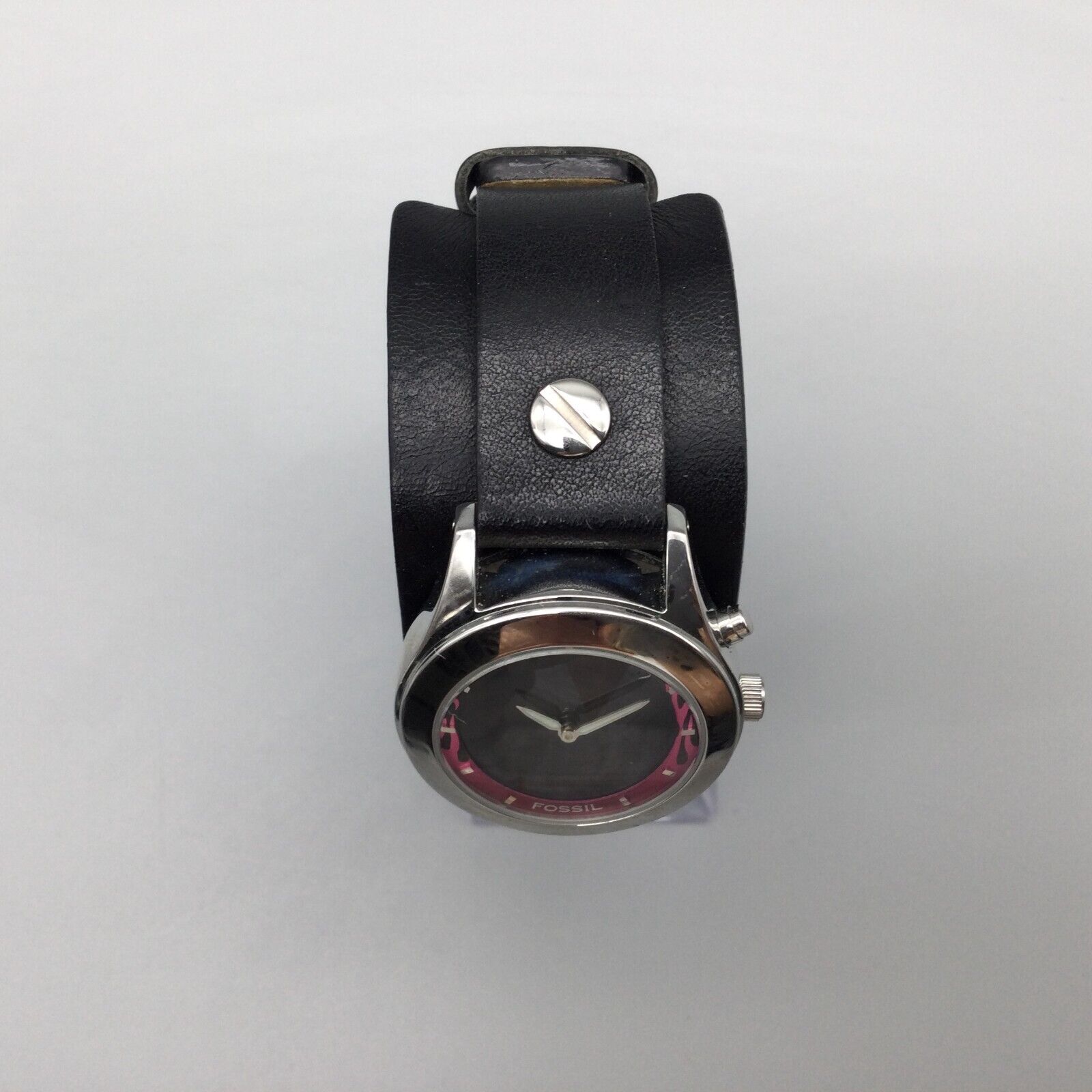 FOSSIL BIG TIC ピンクレザー フォッシル A426 FOSSIL BIG TIC ピンクレザー フォッシル A426 FOSSIL BIG TIC
