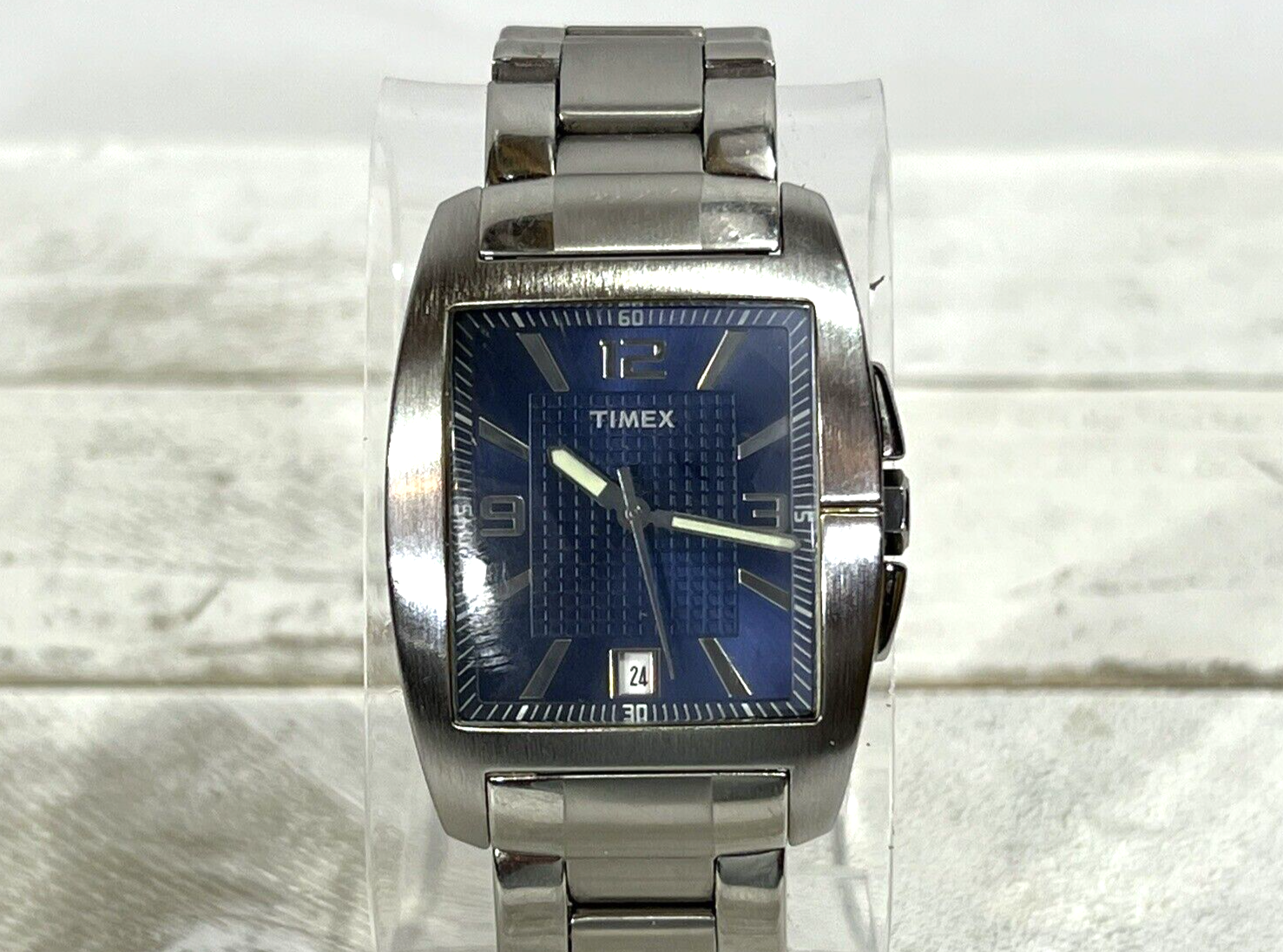 SOLD 1971 Timex blue dial square cased watch - Birth Year Watches