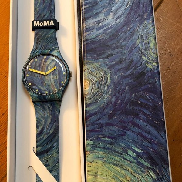 SWATCH X MoMa VINCENT VAN GOGH STARRY NIGHT WATCH---Never Worn