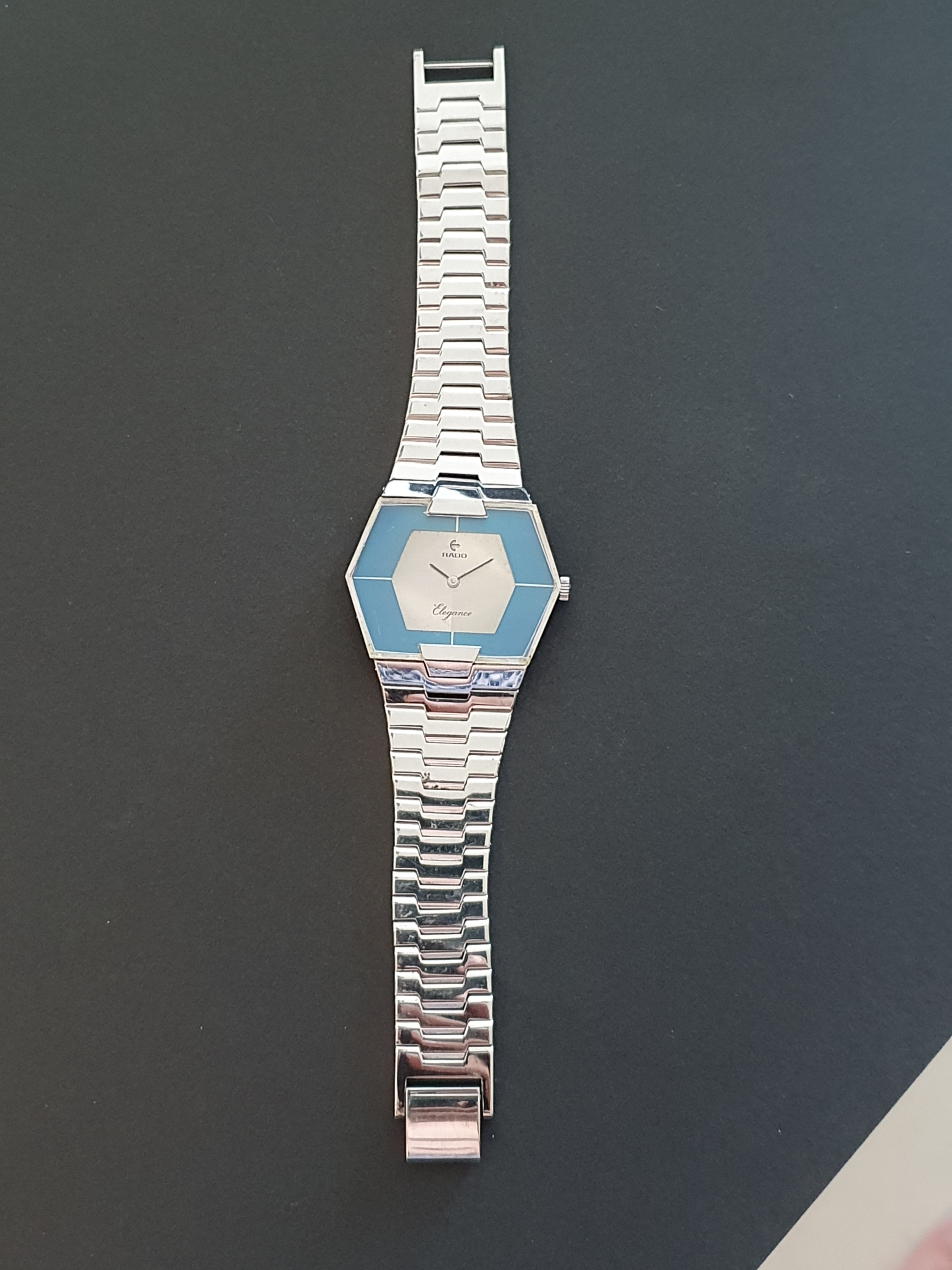 Vintage Rado Elegance Watch with Integrated Bracelet