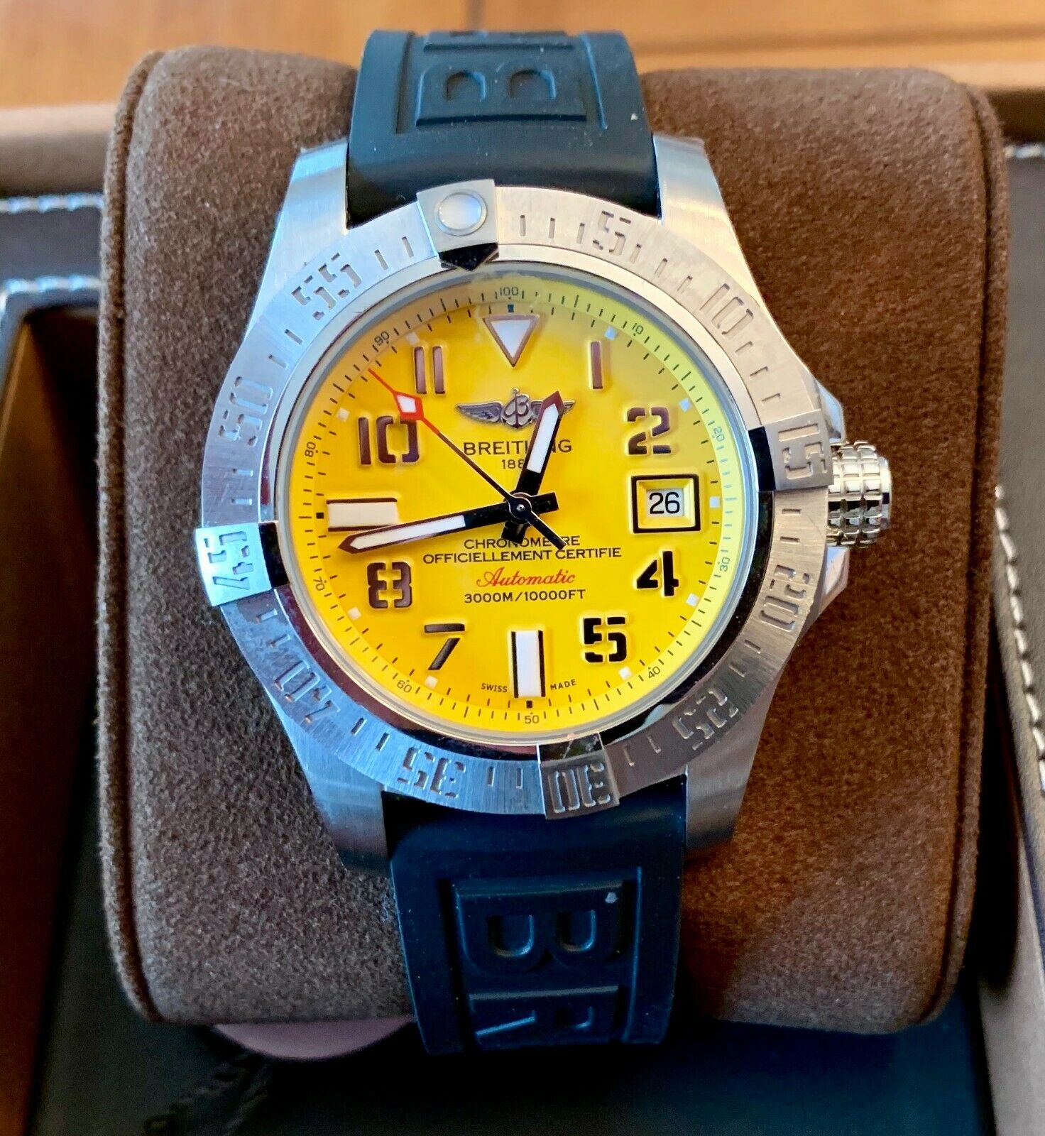 breitling avenger ii seawolf cobra yellow