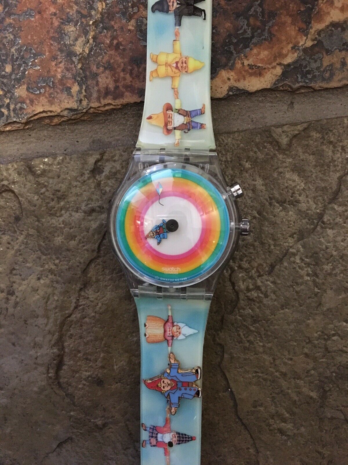 Swatch Gnomania GZ901 The Club Special Pack Red Mushroom Case Swiss Made  1997 | WatchCharts