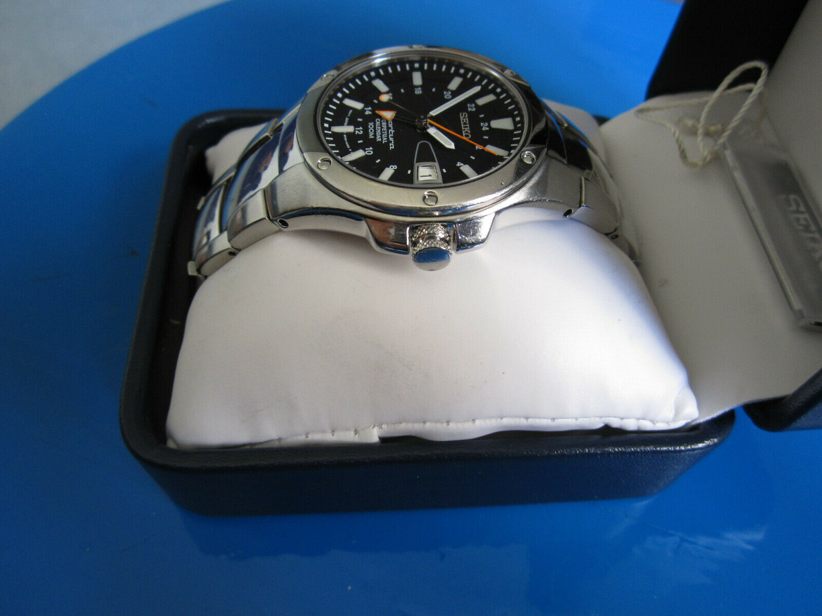 Seiko Sportura Perpetual Calendar GMT 8F56-0090 Ref: SLT047P 24 