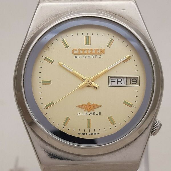 Citizen Automatic 8200 Movement stainless steel Japan Made 21 Jewels Men s Wrist Watch main image 1