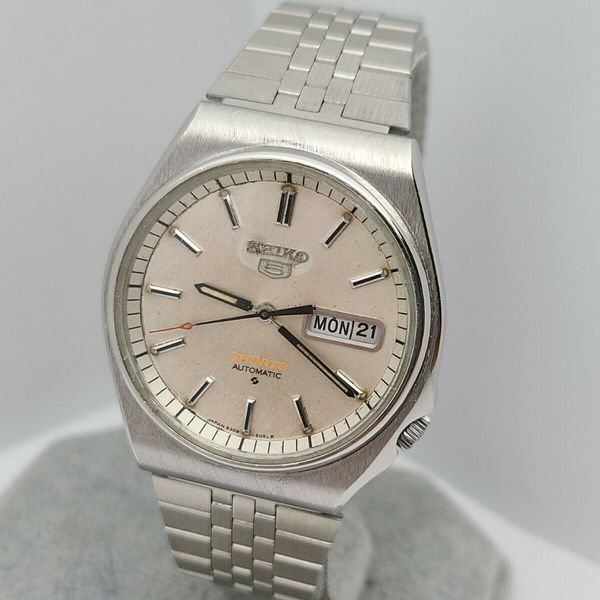 Vintage SEIKO 5 Sports 6309-8800 17jewels Men's Automatic watch day ...