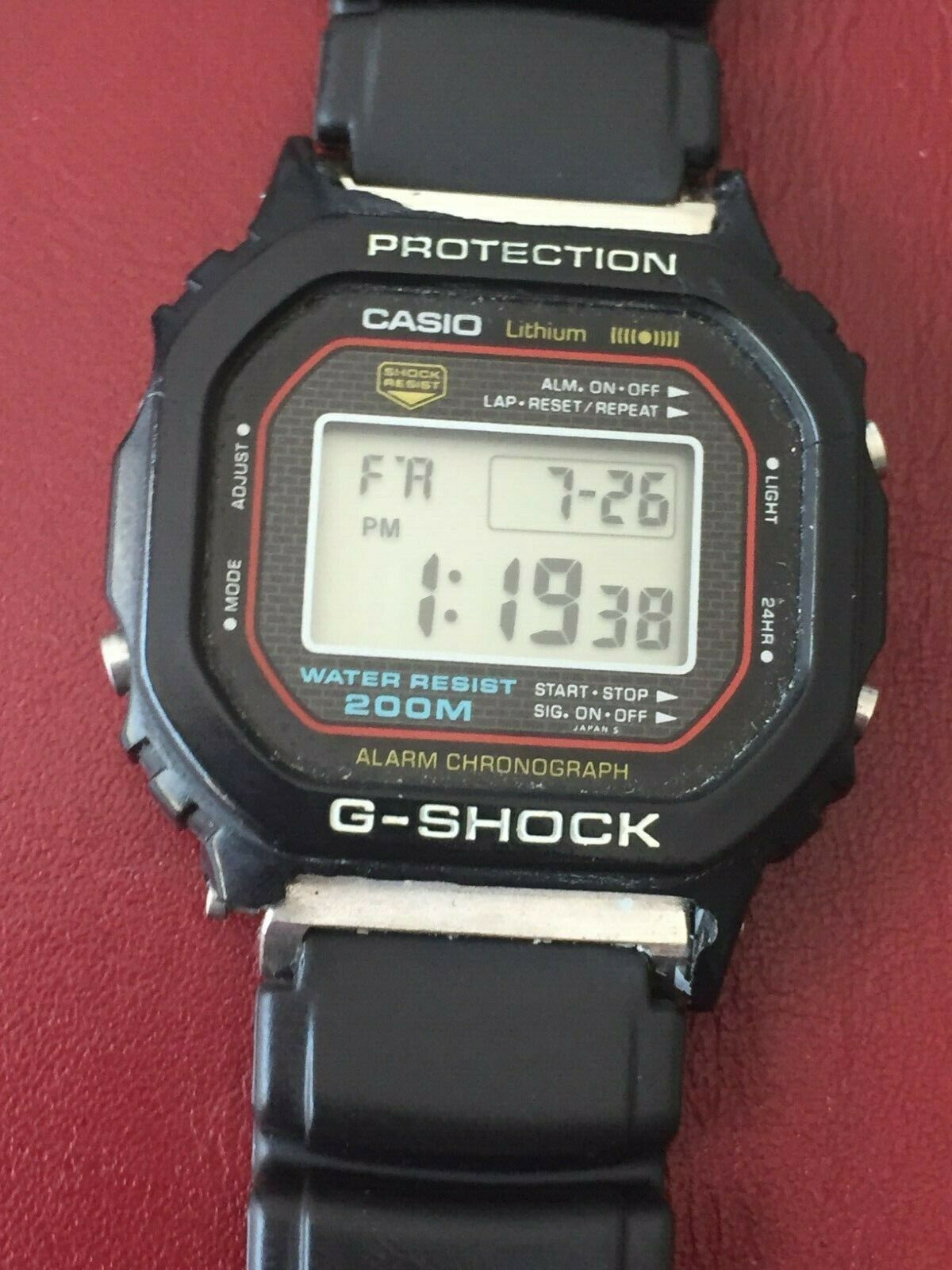 Vintage 1983 Casio G-Shock 240 DW-5000 1A First G Shock Ever Made