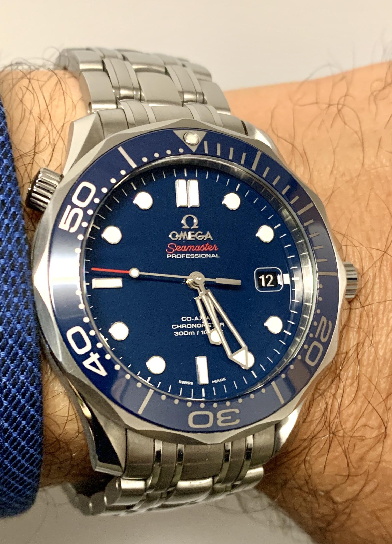 omega seamaster ceramic blue