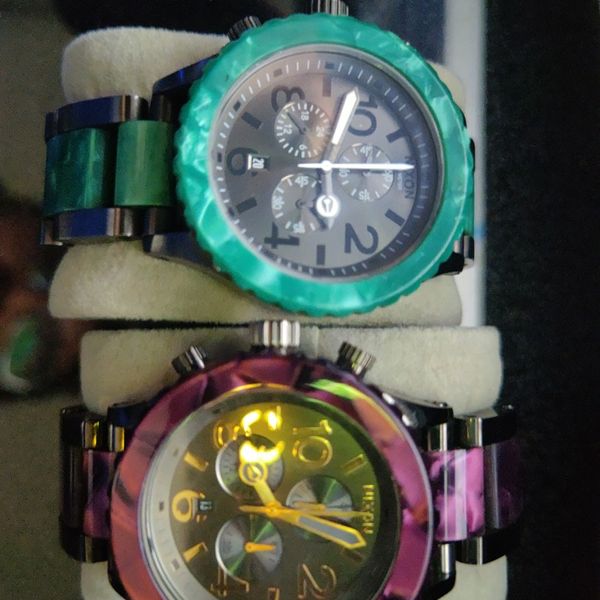 希少 鼈甲 NIXON 42-20 CHRONO パープル ブラック - メルカリ
