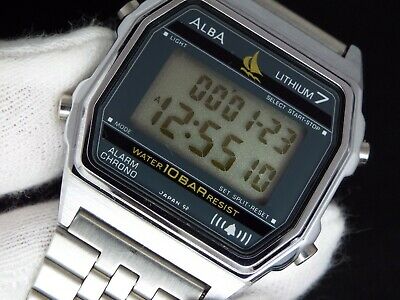 セイコー ALBA デジタル LITHIUM7 ヴィンテージ W309-4210 Seiko Alba Digital Lithium7 Vintage Watch W309-4210 Men Used