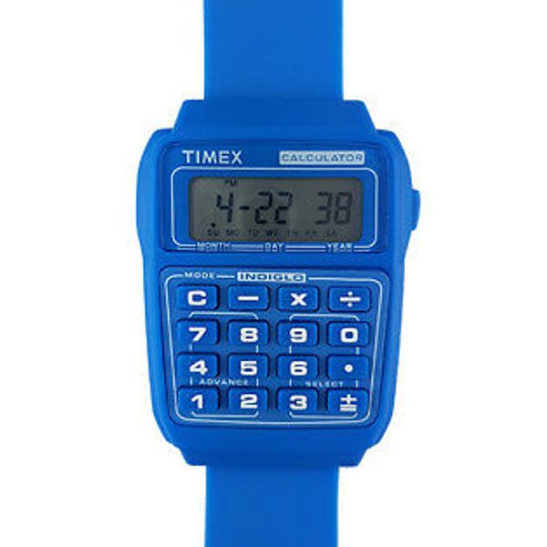 Timex 80-WATCH-CALCULATOR-Calculator Retro Watch-Blue | WatchCharts ...