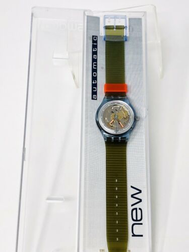 Swatch Watch Blue Matic SAN100 Automatic New Works Excellent