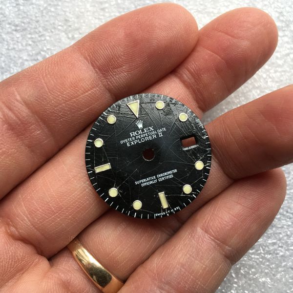 Rolex Explorer II dial | WatchCharts Marketplace