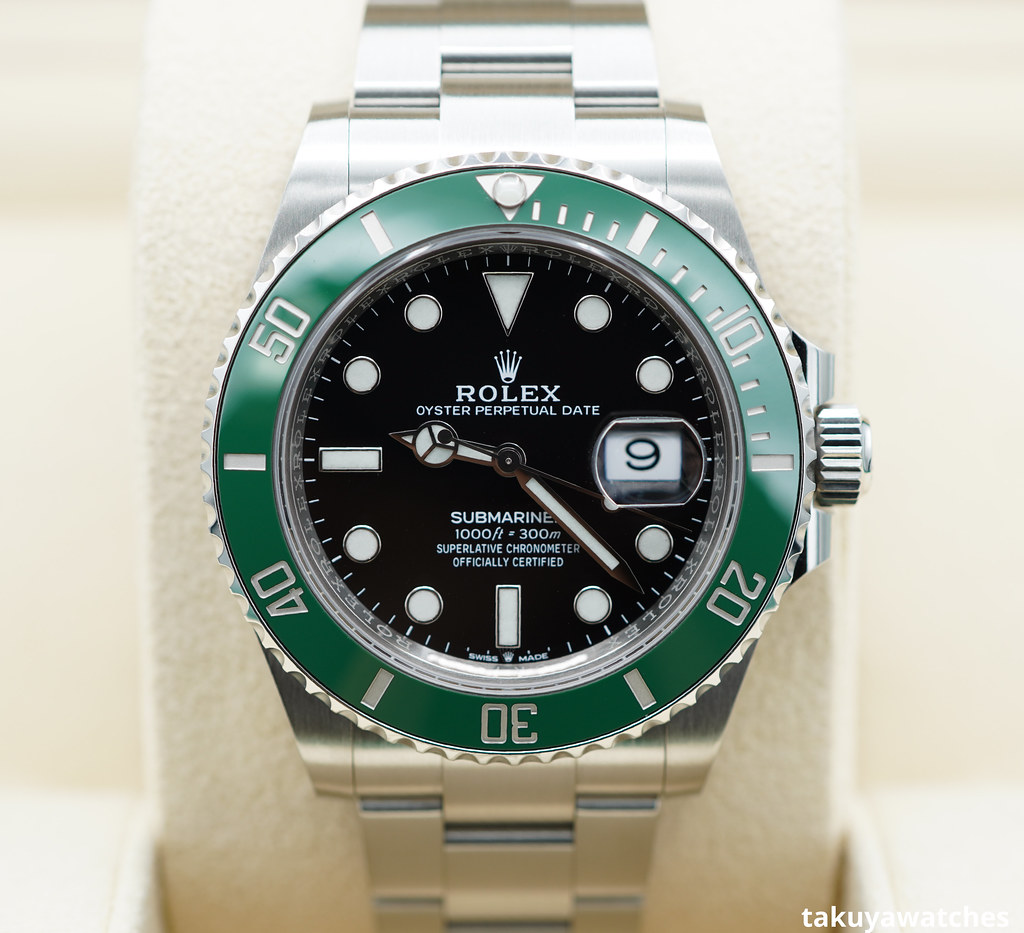 Rolex submariner 2021 green bezel hot sale