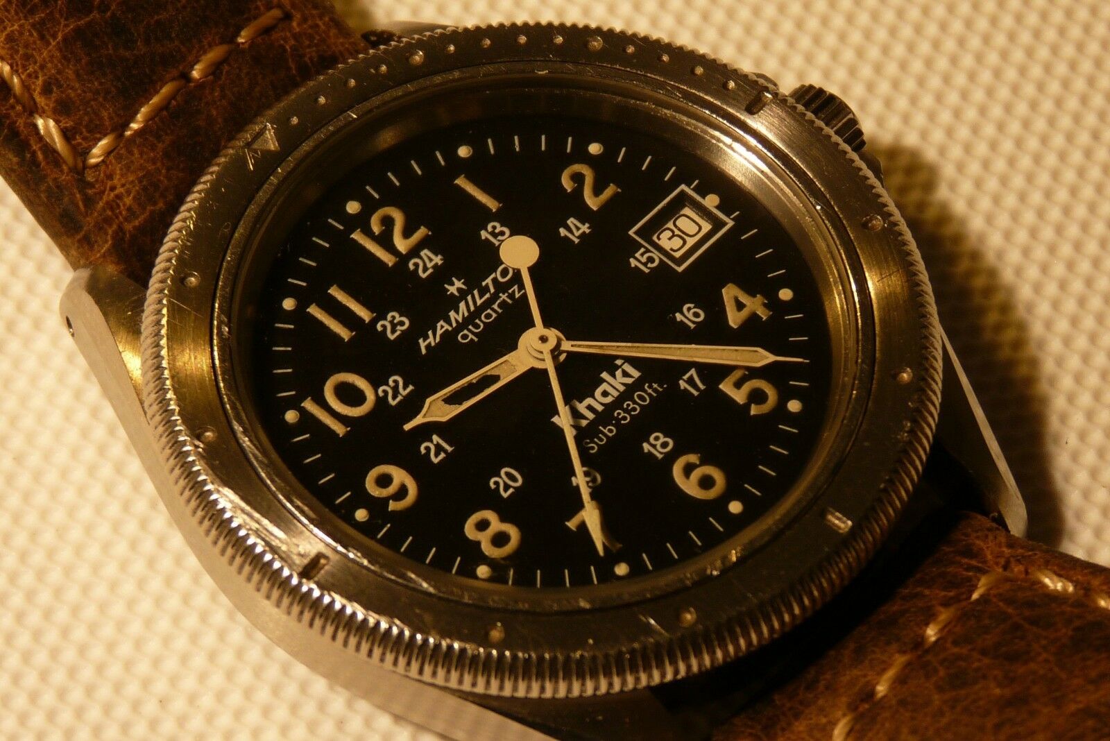 Hamilton Khaki Quartz Sub 330 with box | WatchCharts Marketplace