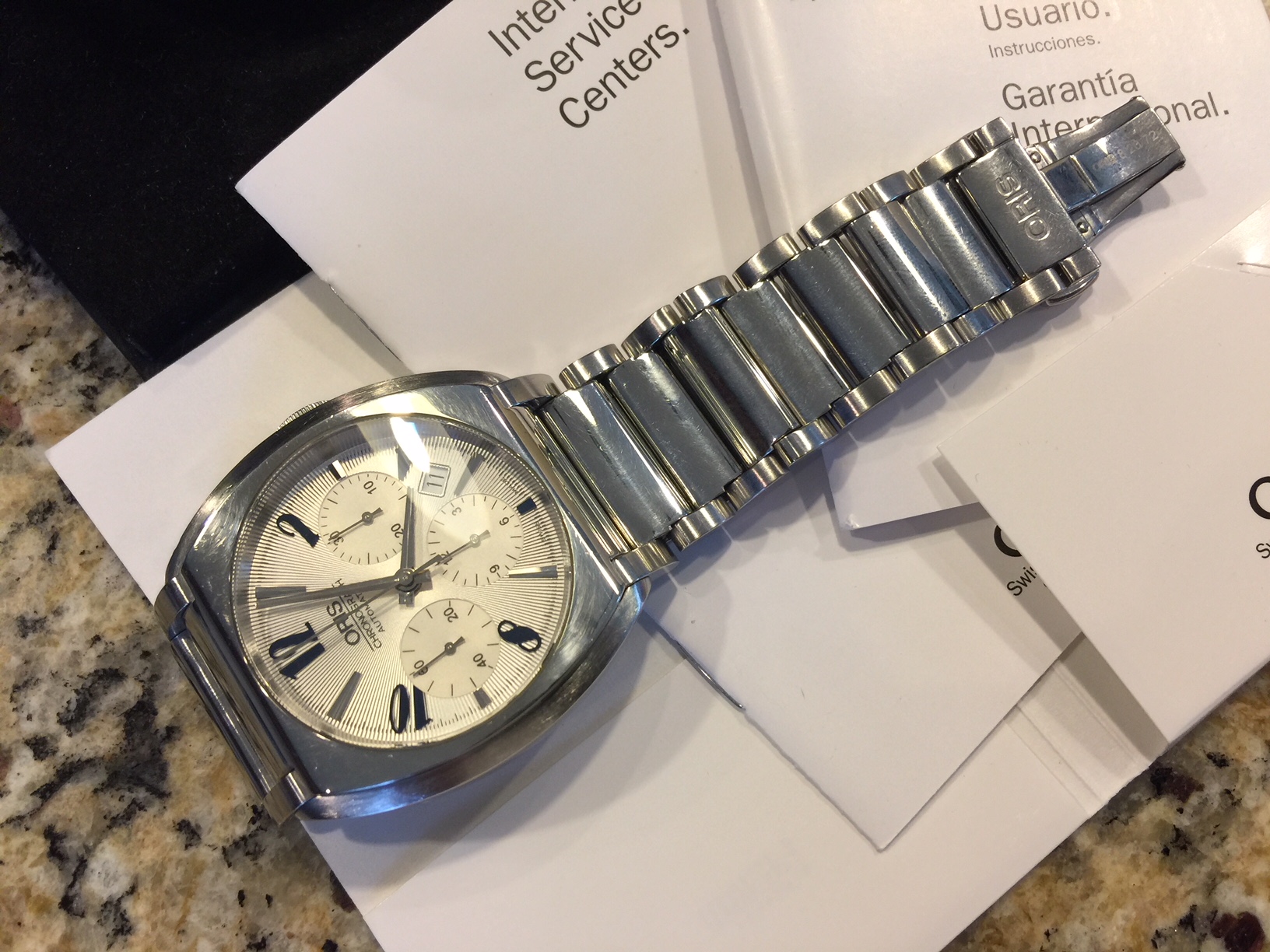 FS Oris Frank Sinatra Chronograph on Bracelet 676 7574 4061 07 8