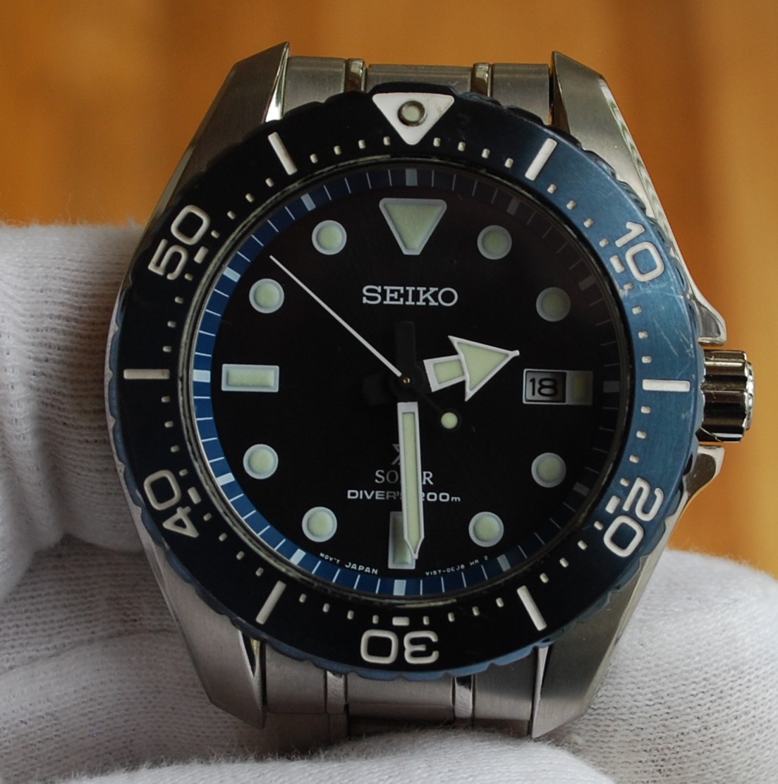 SEIKO Prospex Titanium Solar Diver s Watch SBDJ011 WatchCharts Marketplace