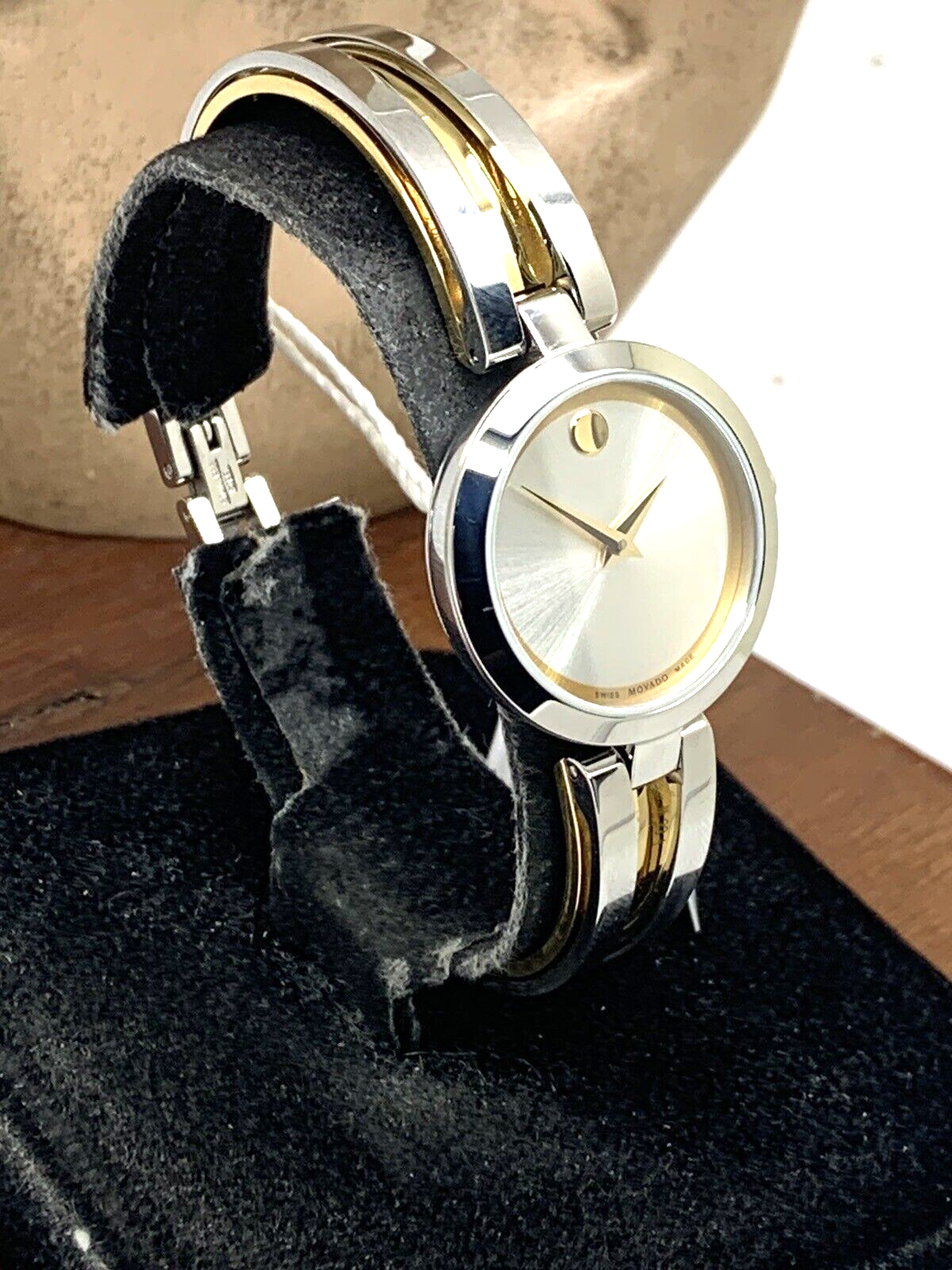 Movado Women\'s Watch 0607150 Aleena Swiss Quartz Petite 27mm Two Tone Bangle Movado Women\ main image 3