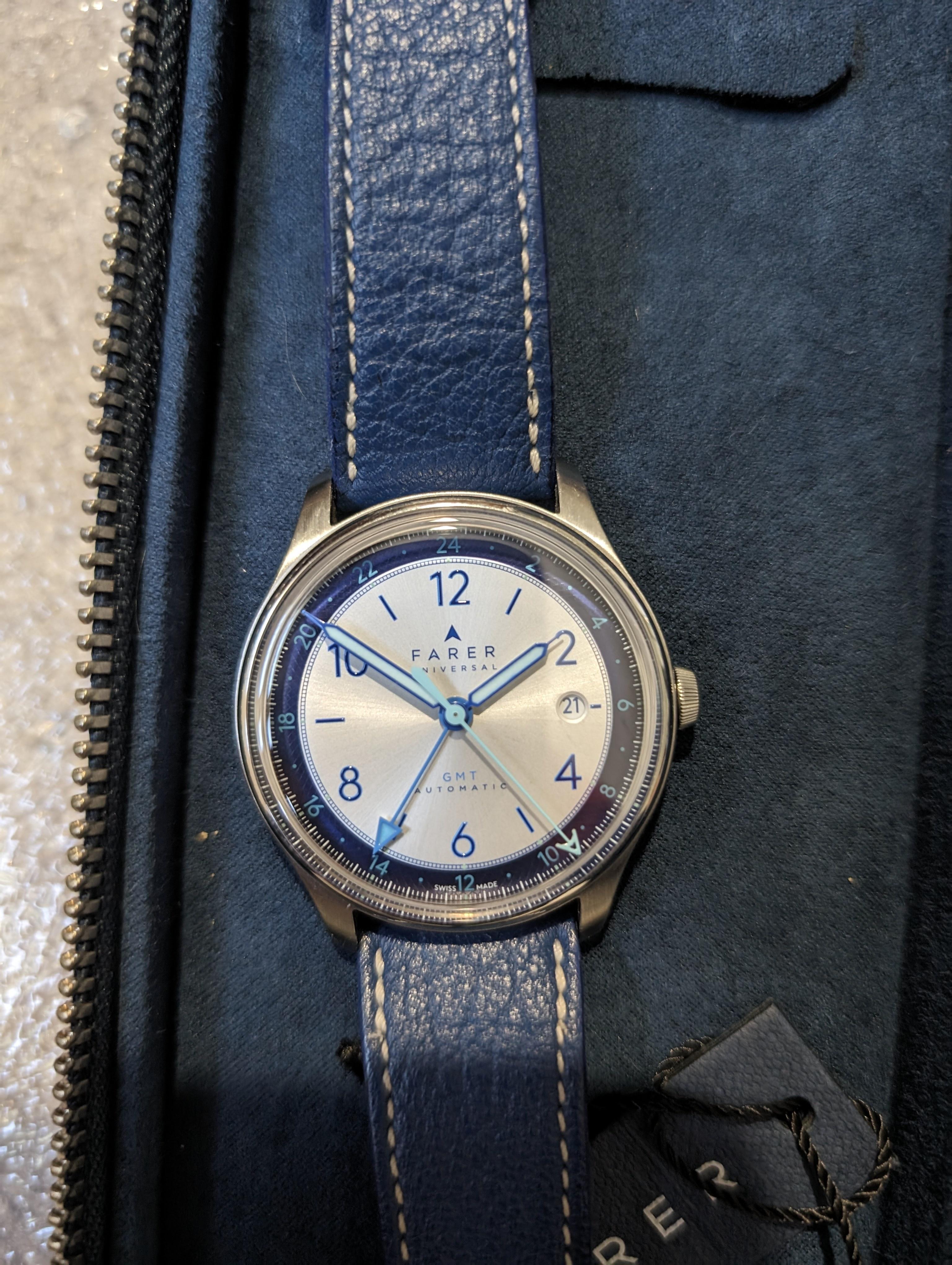 WTS Farer Oxley silver LE GMT WatchCharts Marketplace