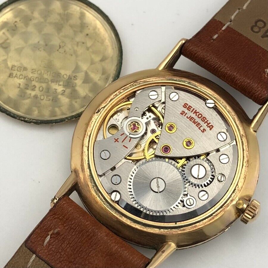 Vintage 1961 Seiko Cronos Rare Dial GOLD FILLED J14058 Hand