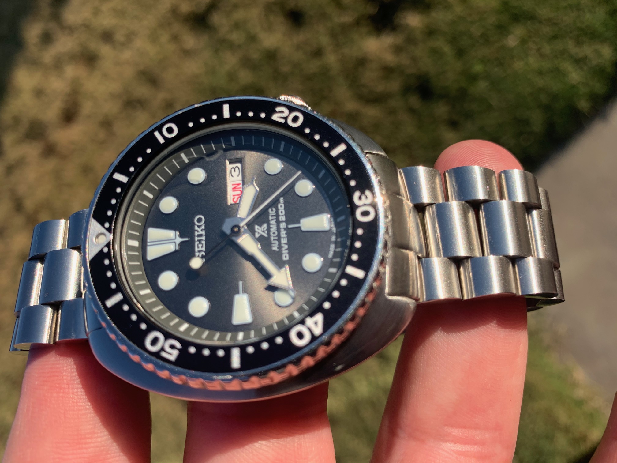 SEIKO SRPC23J1 TURTLE SILVER SURFER ANTHRACITE DIAL W/ MILTAT ENDMILL |  WatchCharts