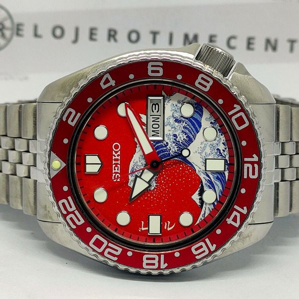 SEIKO RED KANAGAWA X GODZILLA 6309-7290 AUTOMATIC MENS WATCH