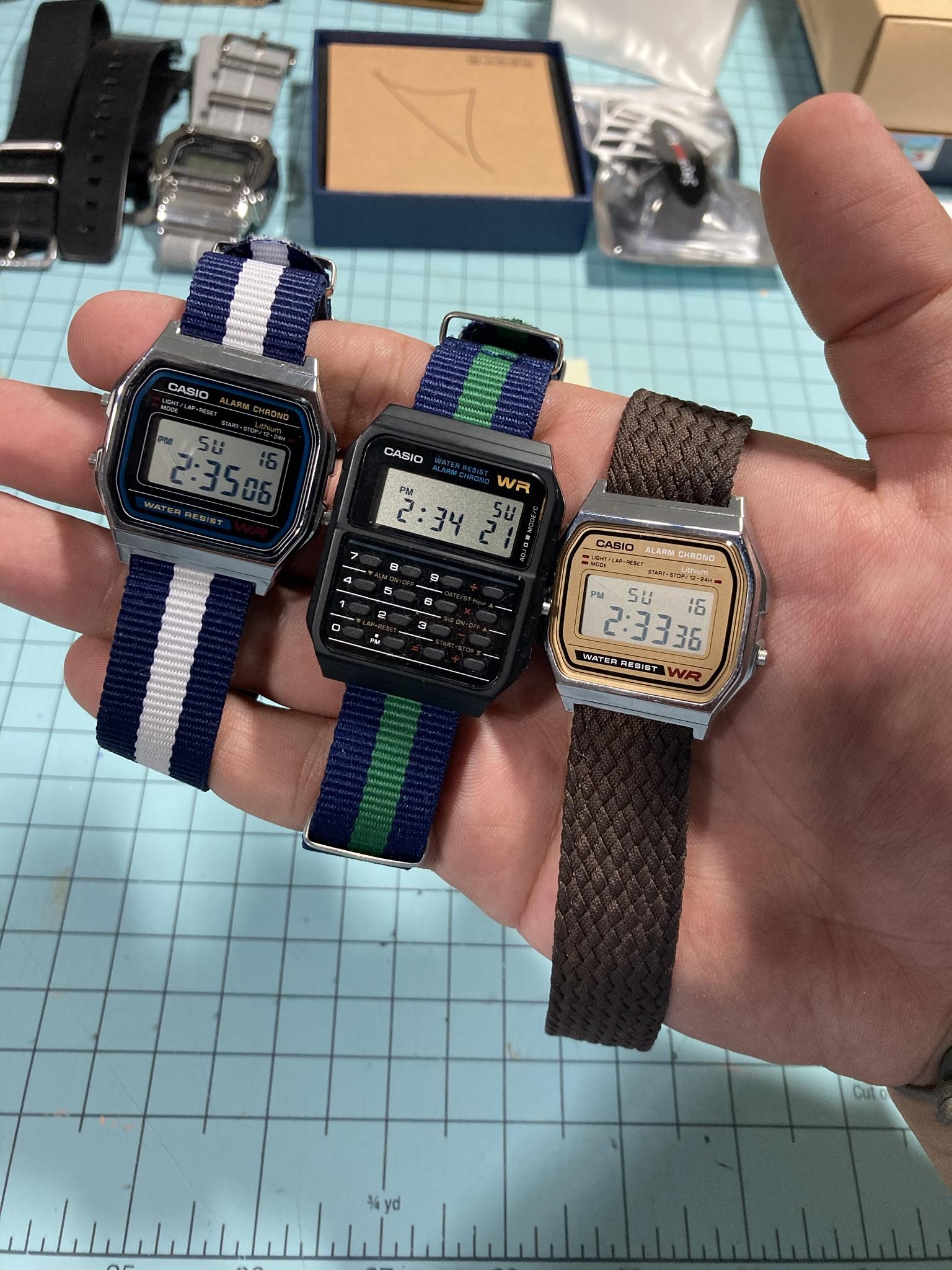 WTS CHEAPIES 2 Casio A158s Casio CA53W 1 Apple Watch and a Vintage Armitron WatchCharts Marketplace