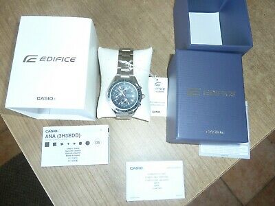 Casio Edifice EF-503 module 2328 with boxes, tag and manual | WatchCharts