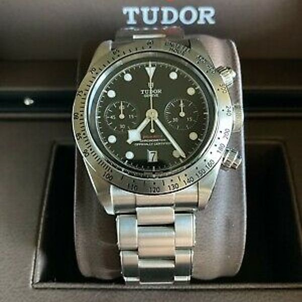 Tudor Black Bay Chrono Discontinued TUDOR 79350 BLACK BAY 2021 CHRONOGRAPH BLACK DIAL 41MM DISCONTINUED
