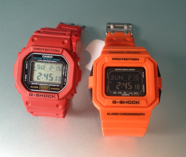 casio g shock dw 5600 red