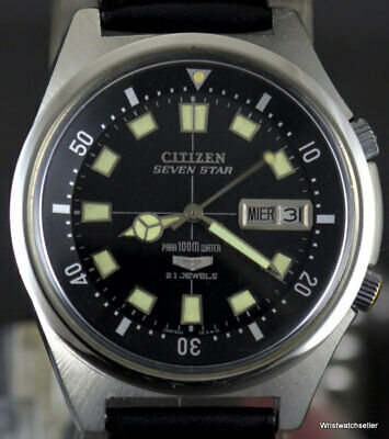 Vintage Citizen Seven Star Parawater Diver 100m Reference AP55