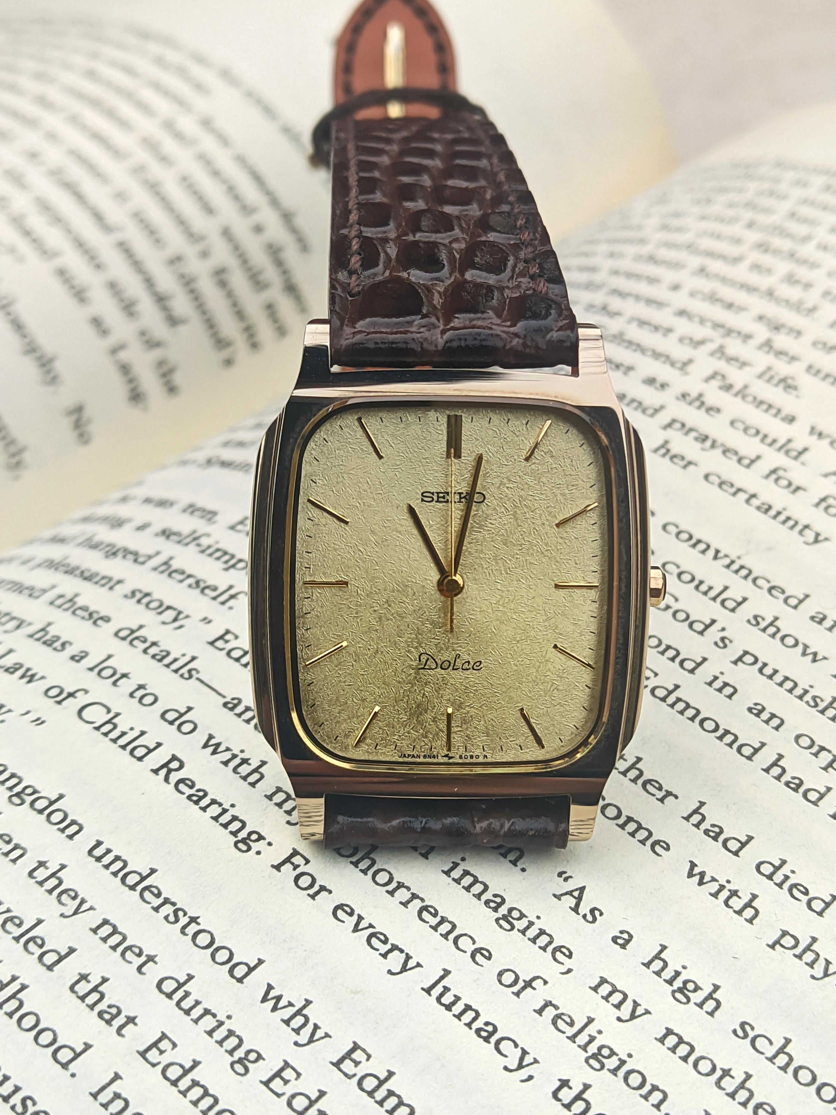 WTS] Seiko 8N41-5070 High Accuracy Quartz Dolce Tungsten Carbide