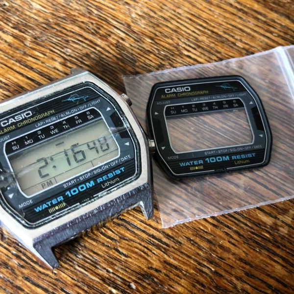 Casio Marlin W-550 Module 81 / Vintage LCD watch / Working - New