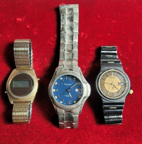 WATCH LOT Seiko Sports 100 NATIONAL SEMICONDUCTOR Futura DIGITAL