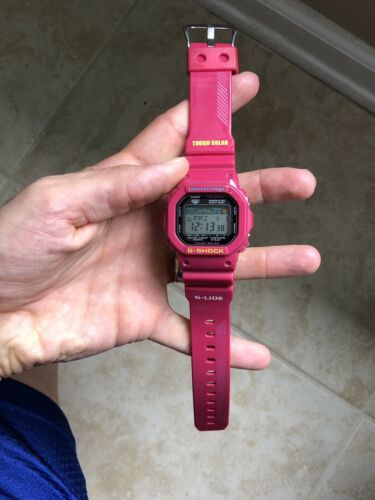 Casio G-Shock GRX-5600A Tough Solar G-LIDE Pink Watch Used But