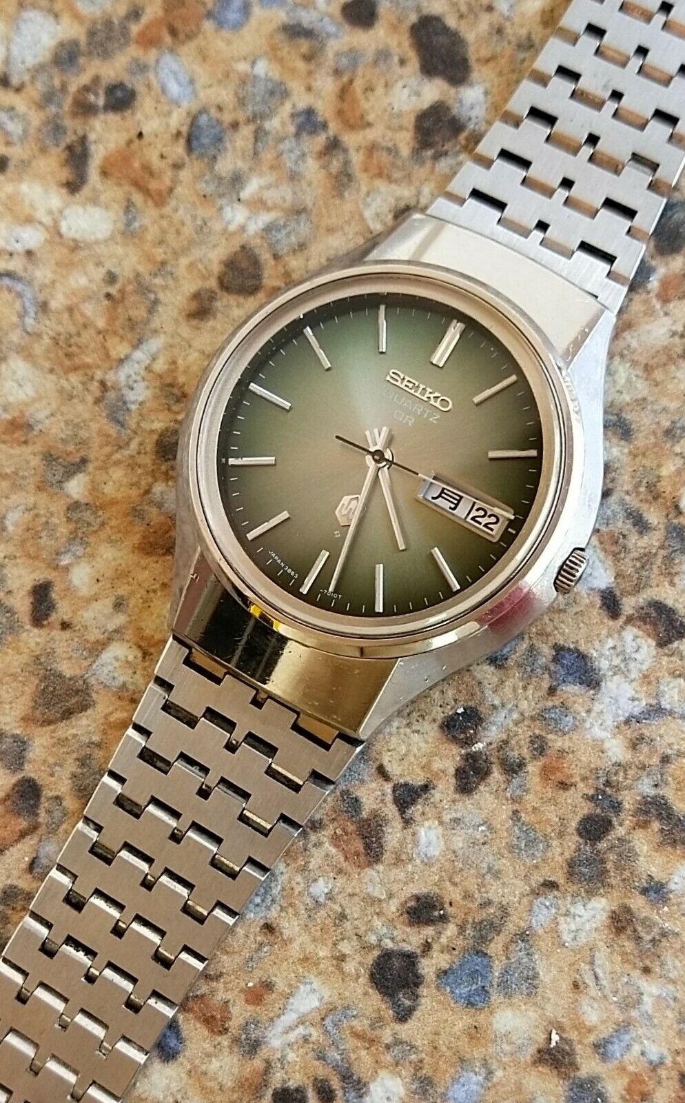 Vintage Seiko Quartz QR JDM 3863 7010 November 1973 Kanji