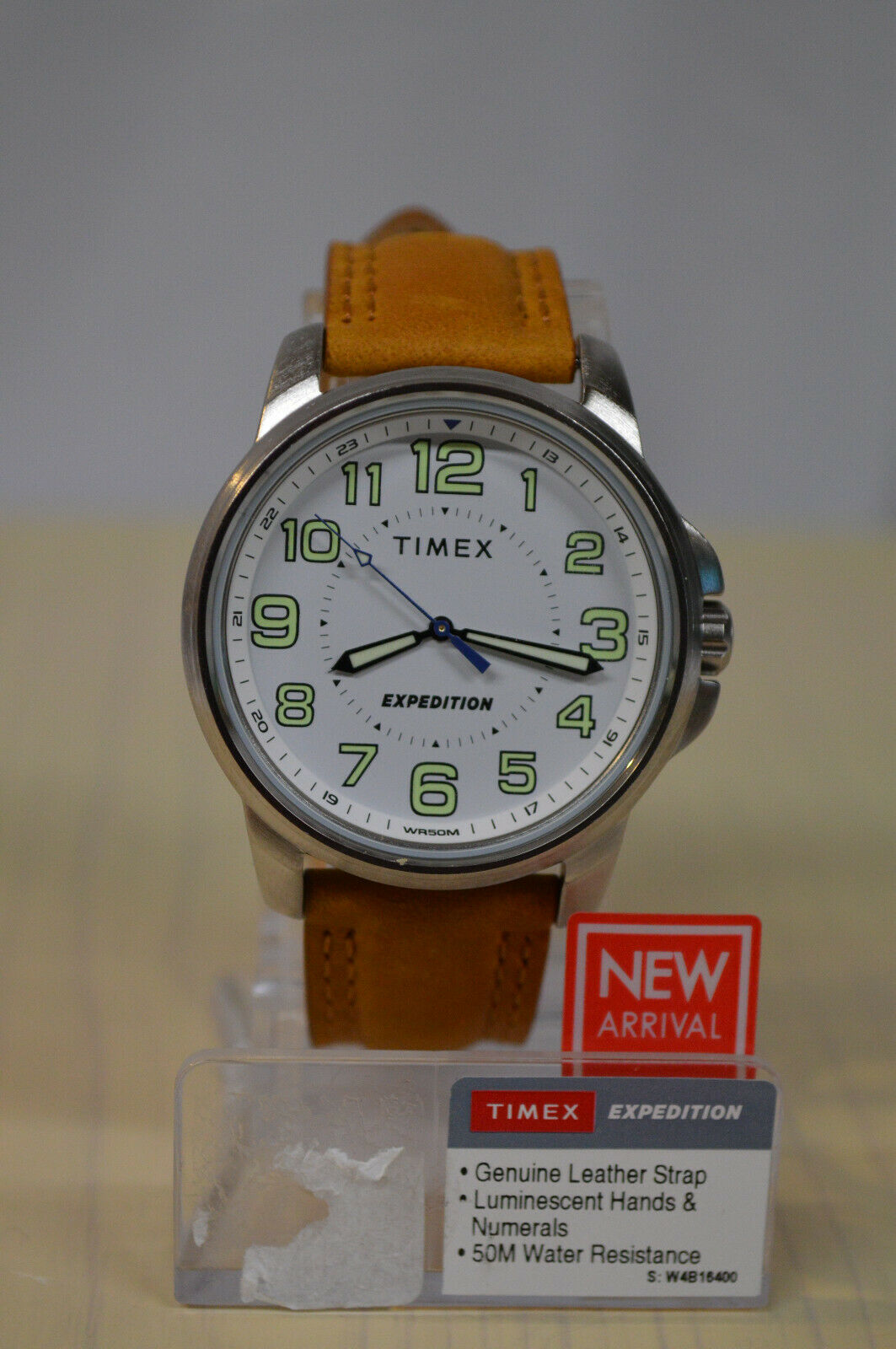 Timex TW4B16400 Men s Expedition Brown Leather Metal Field Watch