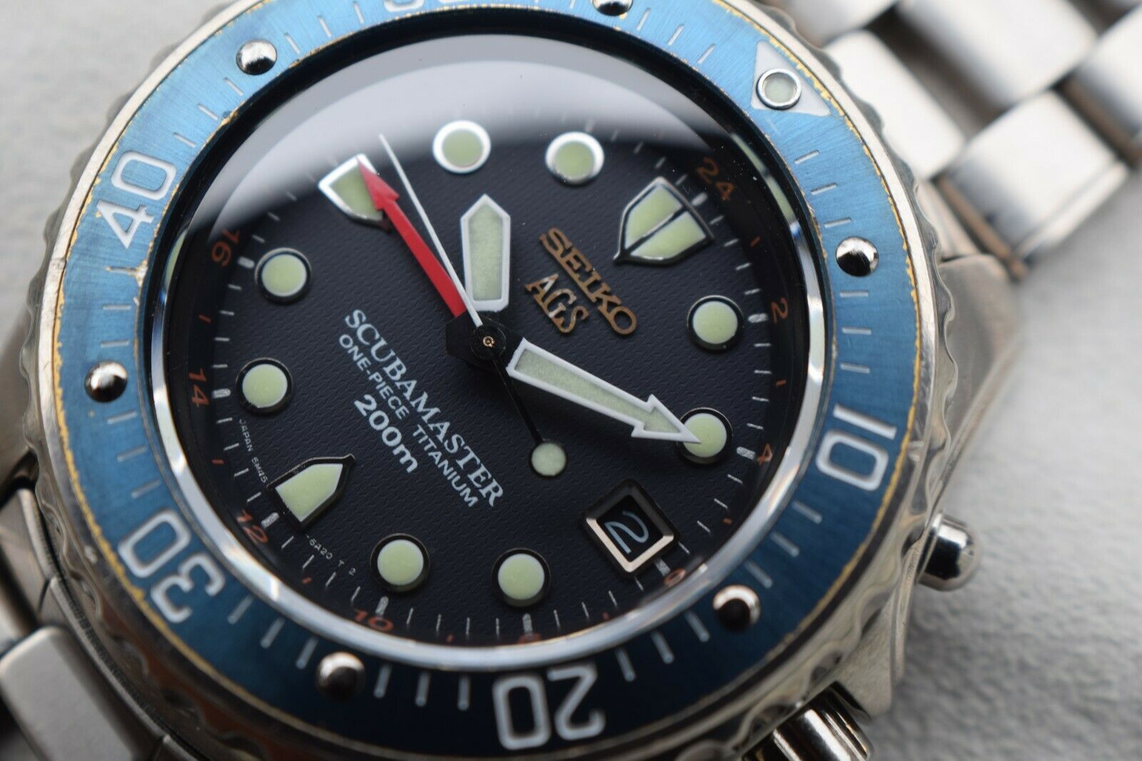 Serviced - Seiko Scubamaster Stingray SBCW003 Titanium Dive Watch GMT Full  Kit | WatchCharts