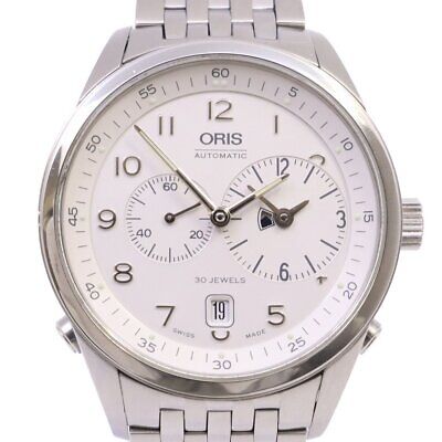 Oris Men s Watch Classic Worldtimer Automatic Silver Dial 690 7513