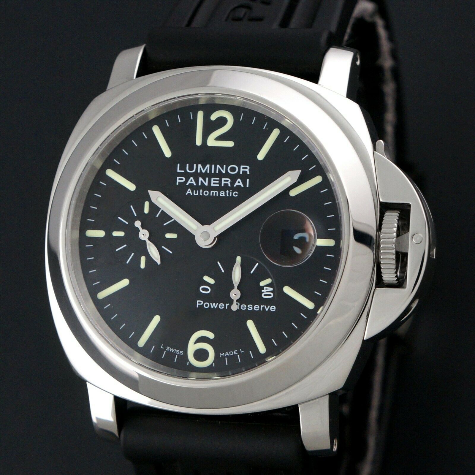 Stunning Panerai OP 6635 Luminor PAM 90 Power Reserve Man s Watch