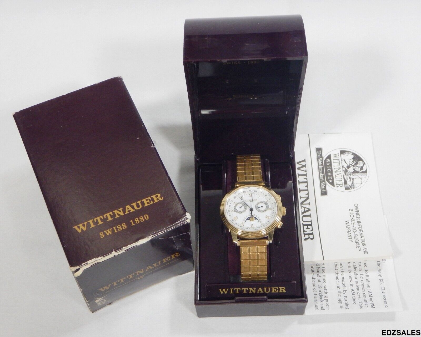 Wittnauer swiss 1880 sales gold watch