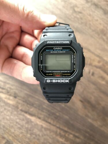 Casio G-Shock watch DW-5600E-1 First Type FOX FIRE Standard Basic